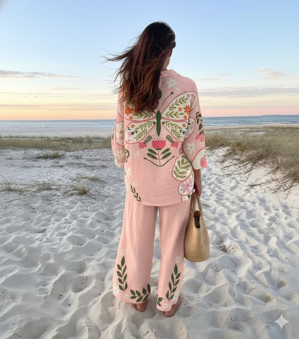Conjunto Praiano Camisa e Calça Modern Kali