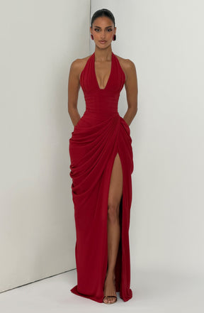 Vestido Longo Corset com Fenda Modern Mireya