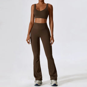 Conjunto Top Regata e Calça Flare Modern Motion