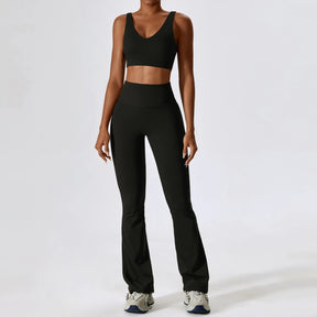 Conjunto Top Regata e Calça Flare Modern Motion