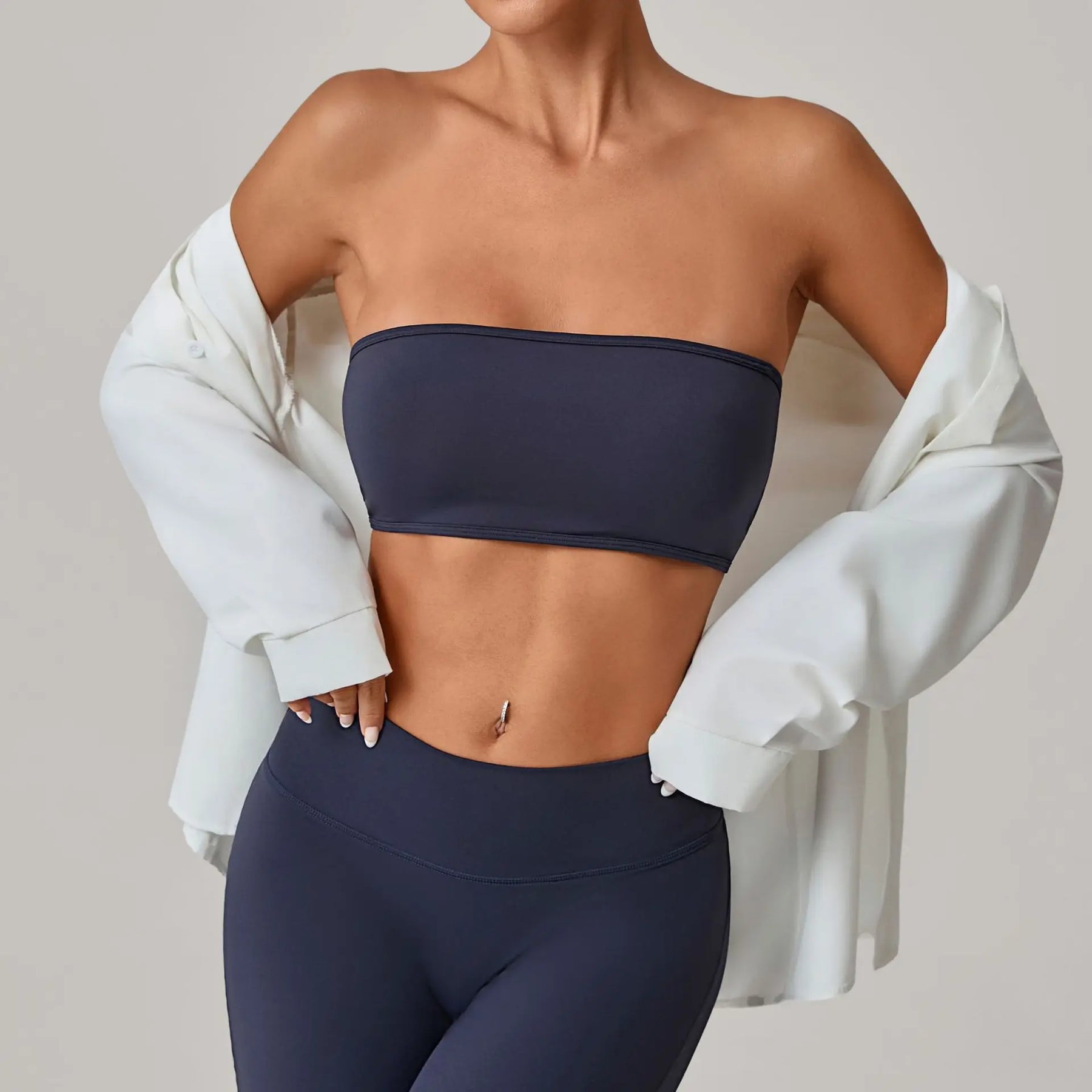 Top Faixa Reforçado Push Up Modern Motion