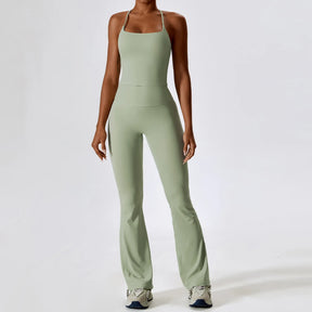 Conjunto Blusa Alça e Calça Flare Modern Motion