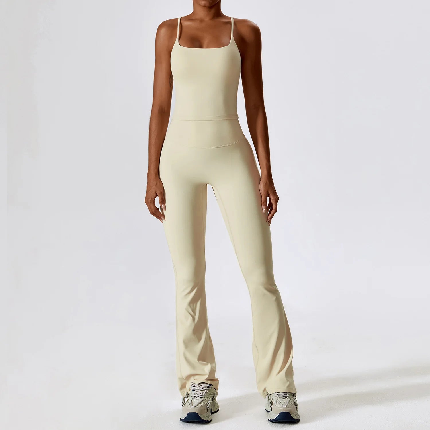 Conjunto Blusa Alça e Calça Flare Modern Motion