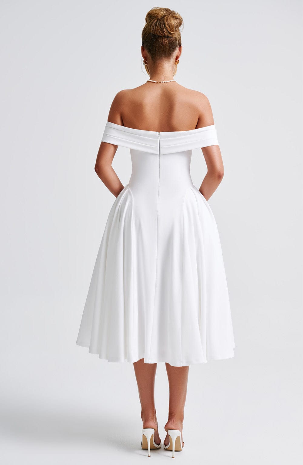 Vestido Midi Ombro a Ombro Modern Princess
