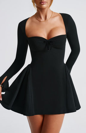 Vestido Manga Longa Curto Modern Marjorie