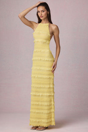 Vestido Longo Costas Aberta Modern Mayra