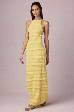 Vestido Longo Costas Aberta Modern Mayra
