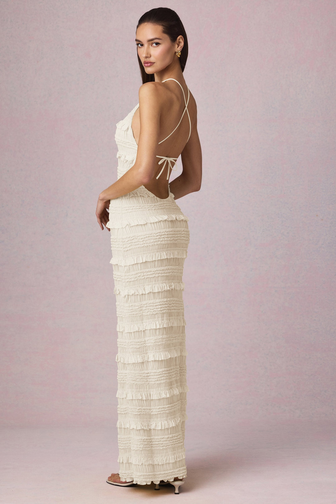 Vestido Longo Costas Aberta Modern Mayra