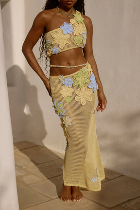 Conjunto Praiano Top e Saia Longa Modern Zalia