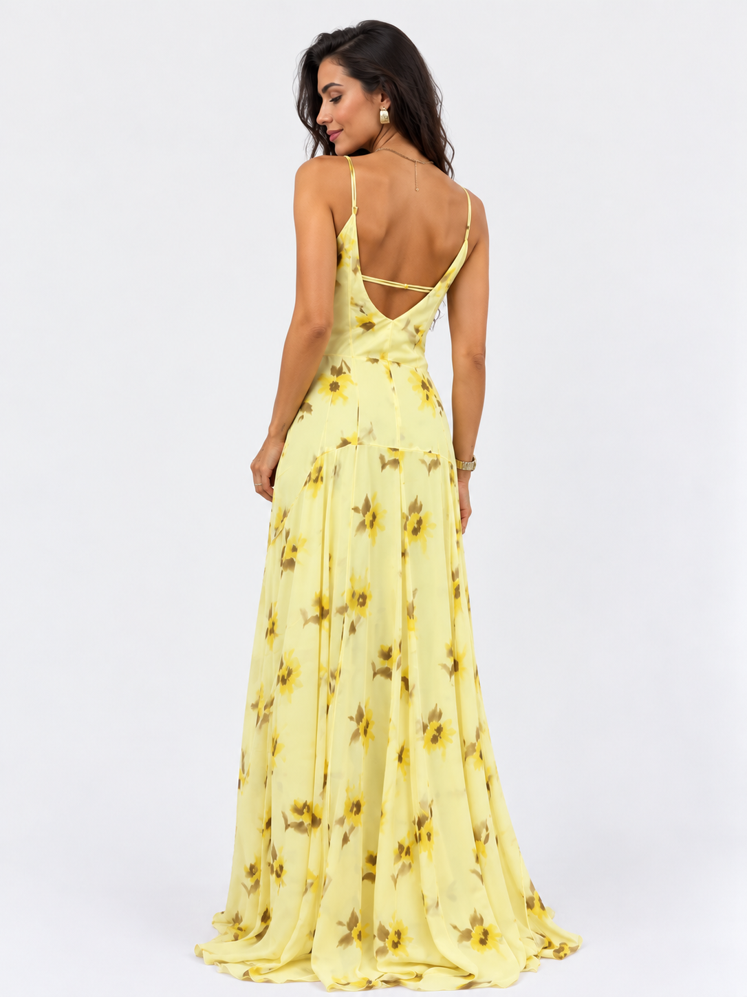 Vestido Longo Floral Delicado Modern Lauren