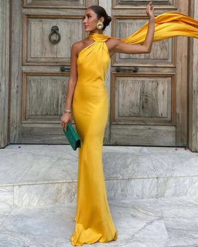 Vestido Longo Decote nas Costas Modern Dominique