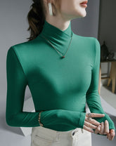 Blusa  Gola Alta Transpassada Modern Manny