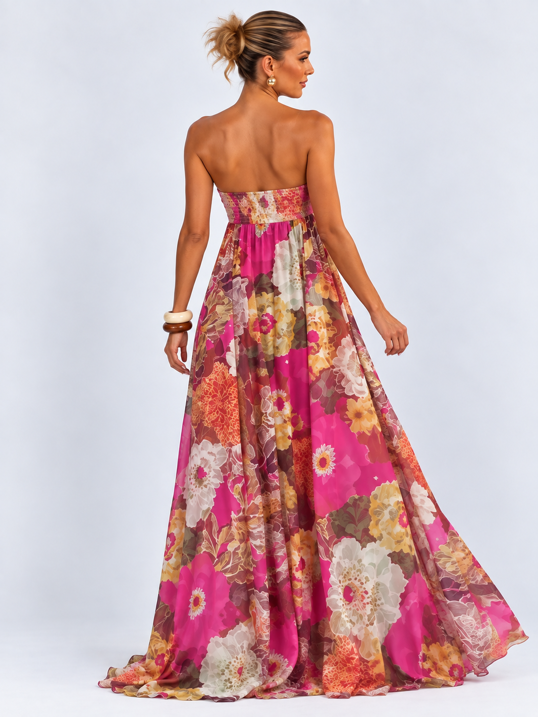 Vestido Longo Floral Modern Stella
