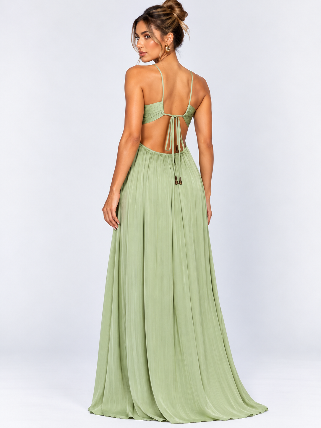 Vestido Longo Decote nas Costas Modern Louren