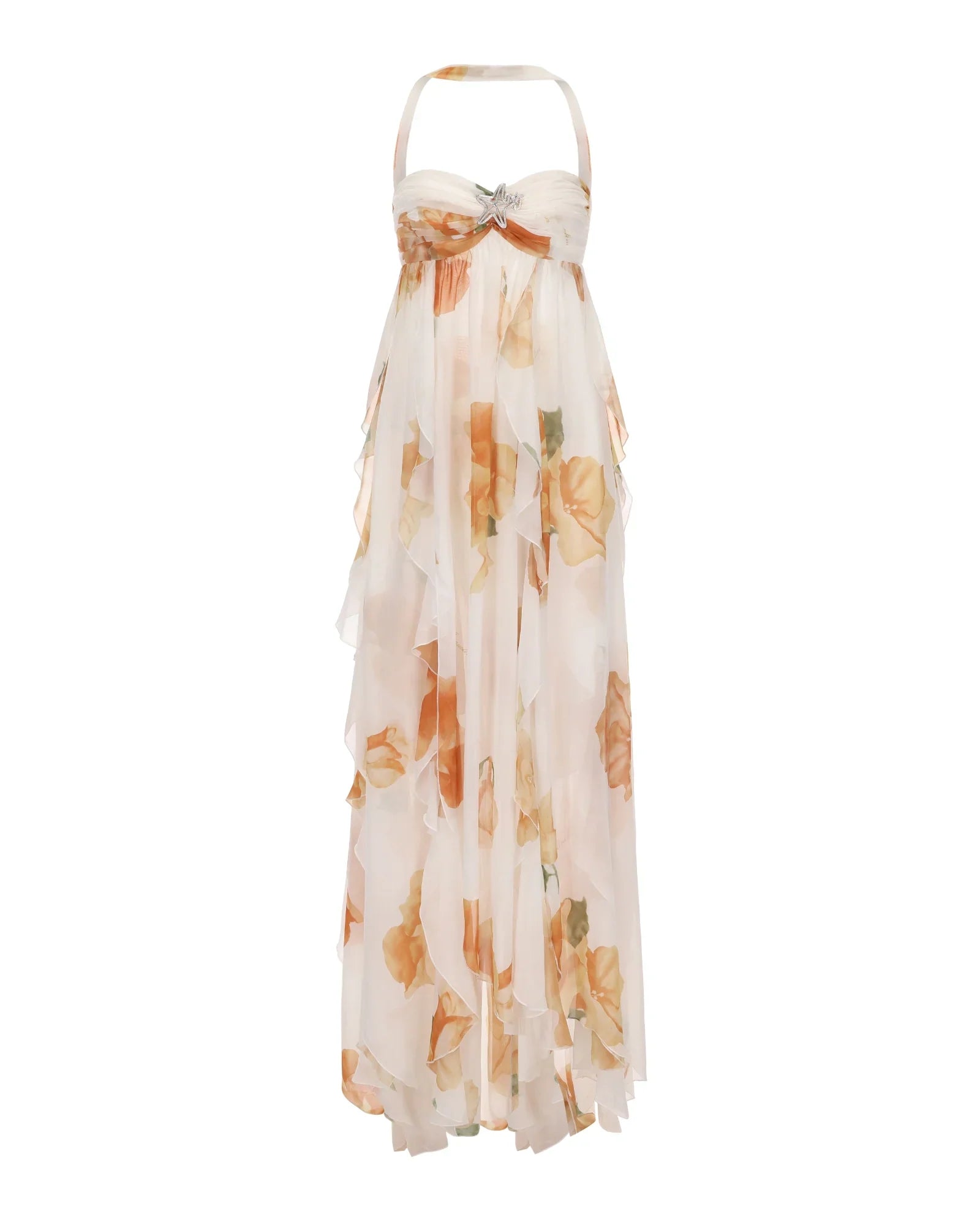 Vestido Com Babados Tendência Modern Ariel