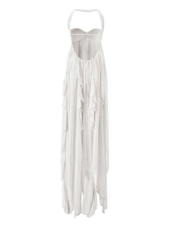 Vestido Com Babados Tendência Modern Ariel