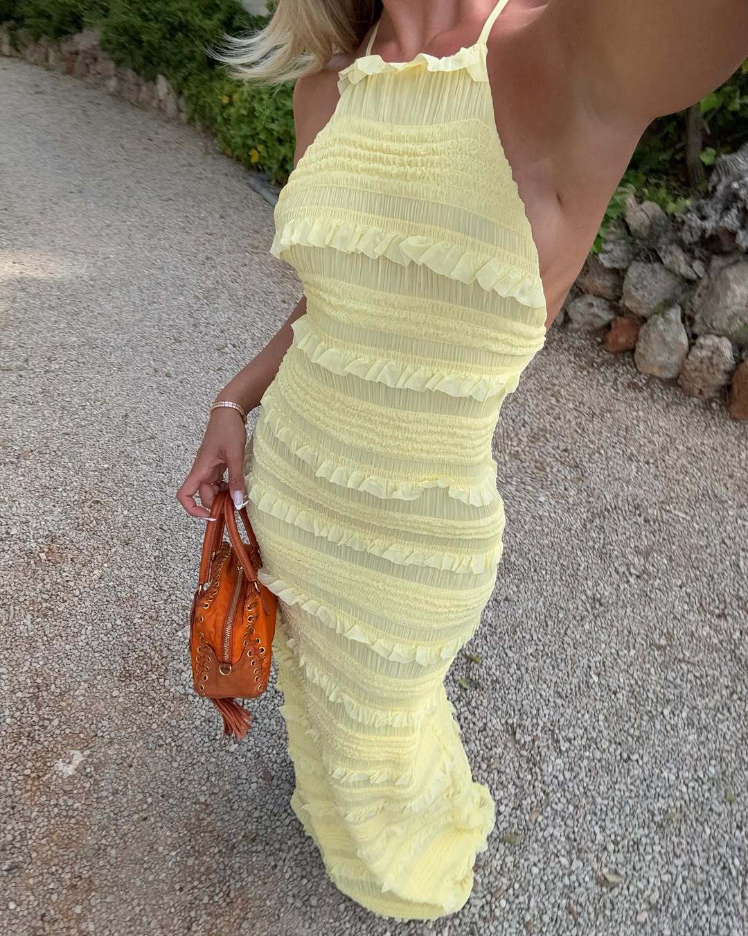 Vestido Longo Costas Aberta Modern Mayra