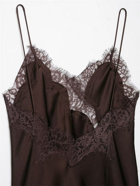 Vestido Curto Cetim Tendência Modern Daily