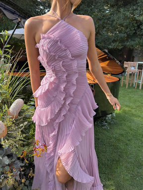 Vestido Assimétrico Tendência Modern Lilac
