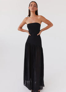 Vestido Longo Tomara que Caia  Com Fenda Modern Eden