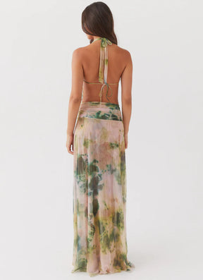 Vestido Longo Decote Frontal Modern Serena
