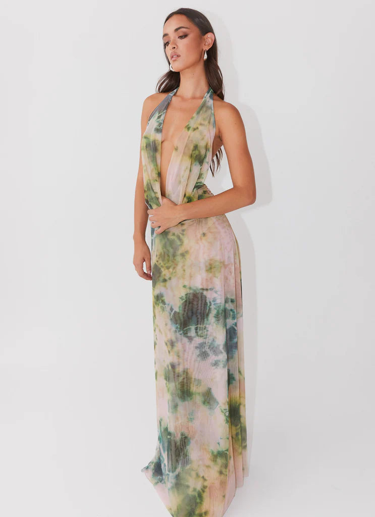 Vestido Longo Decote Frontal Modern Serena