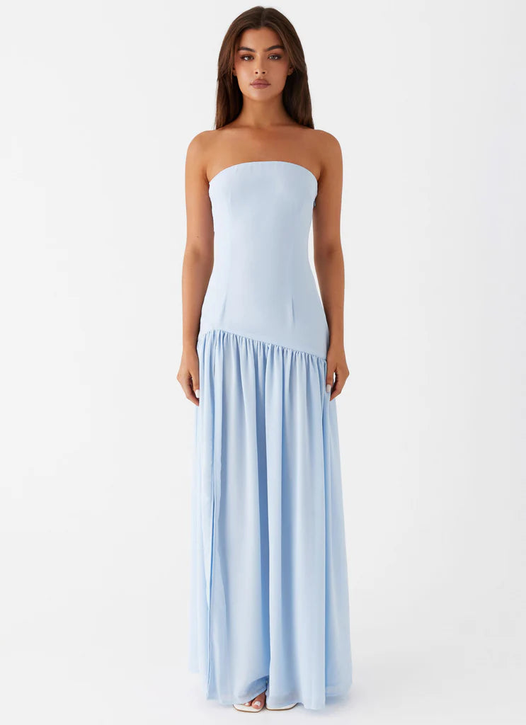 Vestido Longo Tomara que Caia  Com Fenda Modern Eden