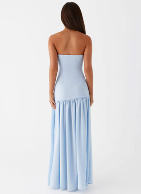 Vestido Longo Tomara que Caia  Com Fenda Modern Eden