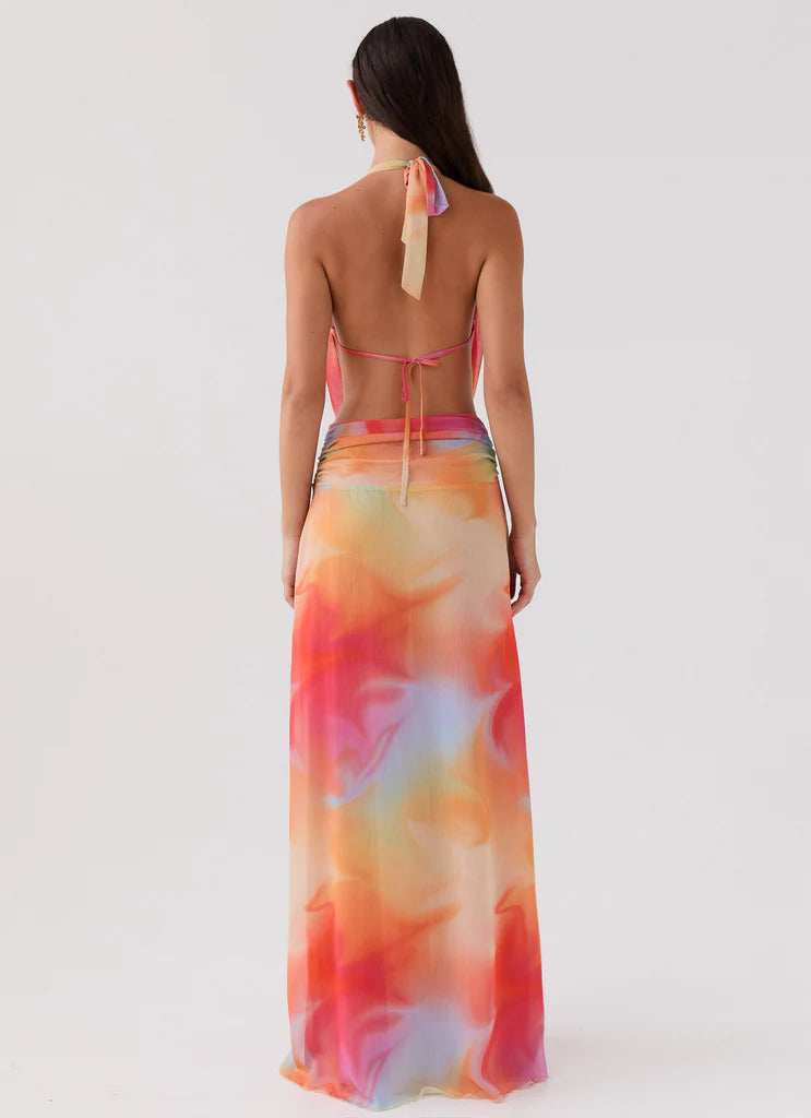 Vestido Longo Decote Frontal Modern Serena