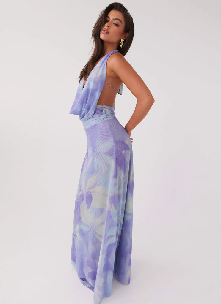 Vestido Longo Decote Frontal Modern Serena