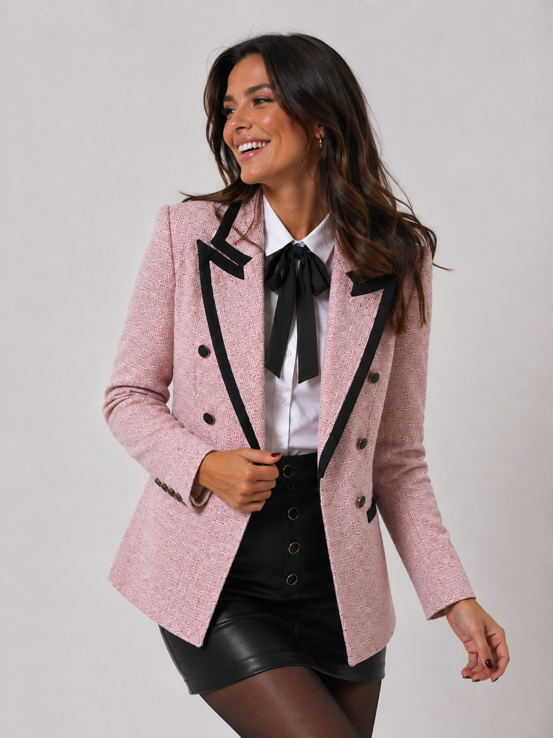 Blazer Duo Modern Tweed Rose