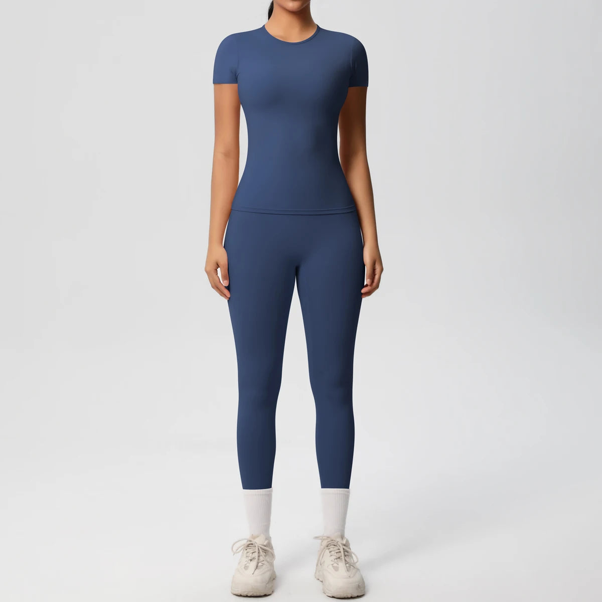 Conjunto Blusa Meia Manga e Calça Legging Modern Basic