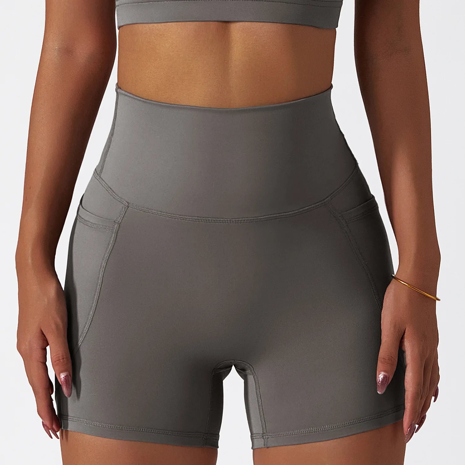 Shorts Cós Alto Alta Elasticidade Modern Gym