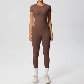 Conjunto Blusa Meia Manga e Calça Legging Modern Basic