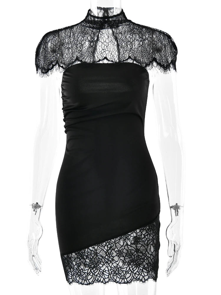 Vestido Rendado Preto Modern Julie