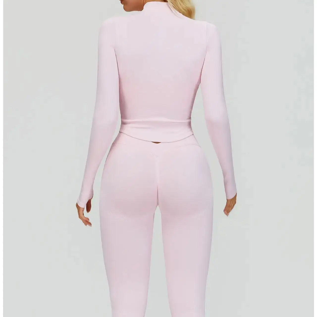 Conjunto Três Peças Top Push Up com Jaqueta e Calça Legging Modern Lace