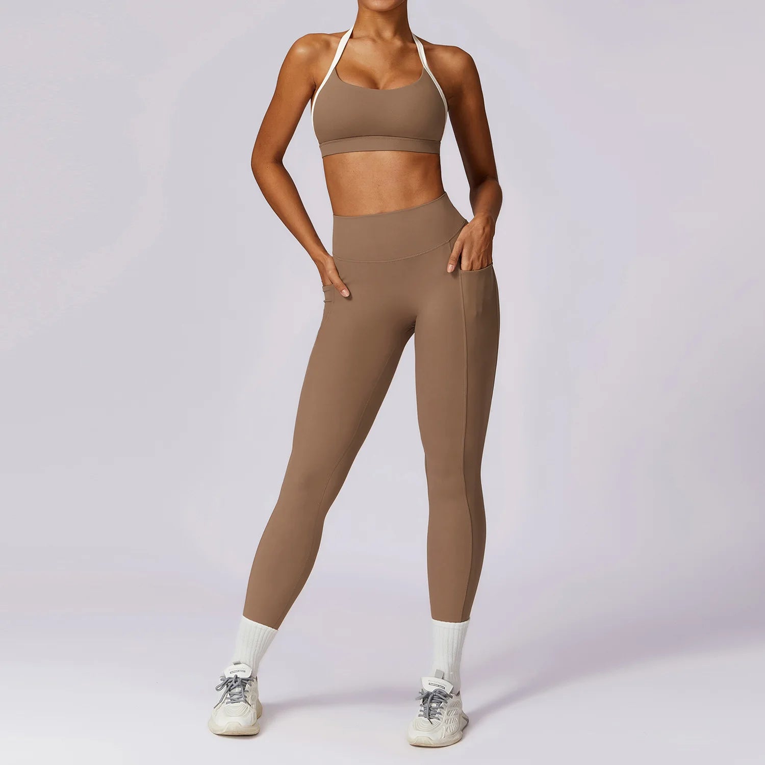 Conjunto Top Manga Longa com Legging Cós V Atrás Modern Shape