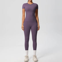 Conjunto Blusa Meia Manga e Calça Legging Modern Basic