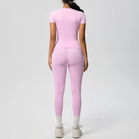 Conjunto Blusa Meia Manga e Calça Legging Modern Basic