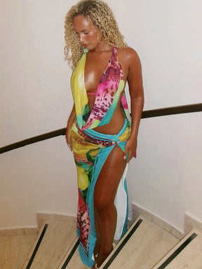 Conjunto Estampado Top e Saia Modern Isla