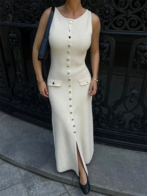 Vestido Midi Tricô Modal Alta Elasticidade Modern Jayne