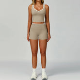 Conjunto Top Cropped Push Up e Short Jholie