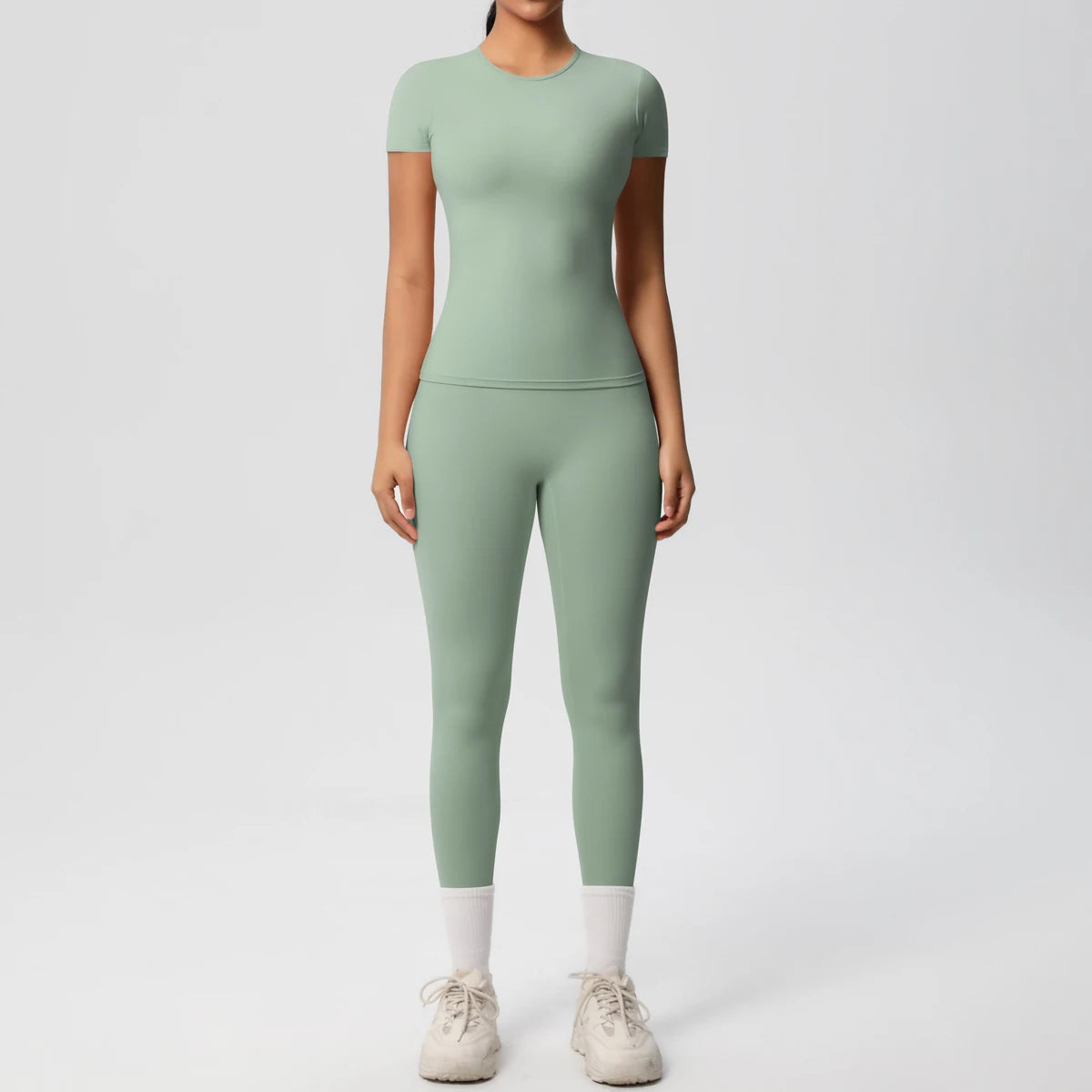 Conjunto Blusa Meia Manga e Calça Legging Modern Basic