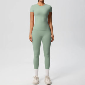 Conjunto Blusa Meia Manga e Calça Legging Modern Basic