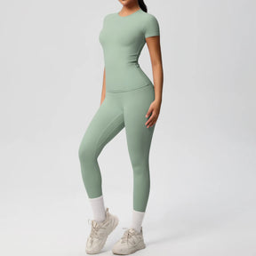 Conjunto Blusa Meia Manga e Calça Legging Modern Basic