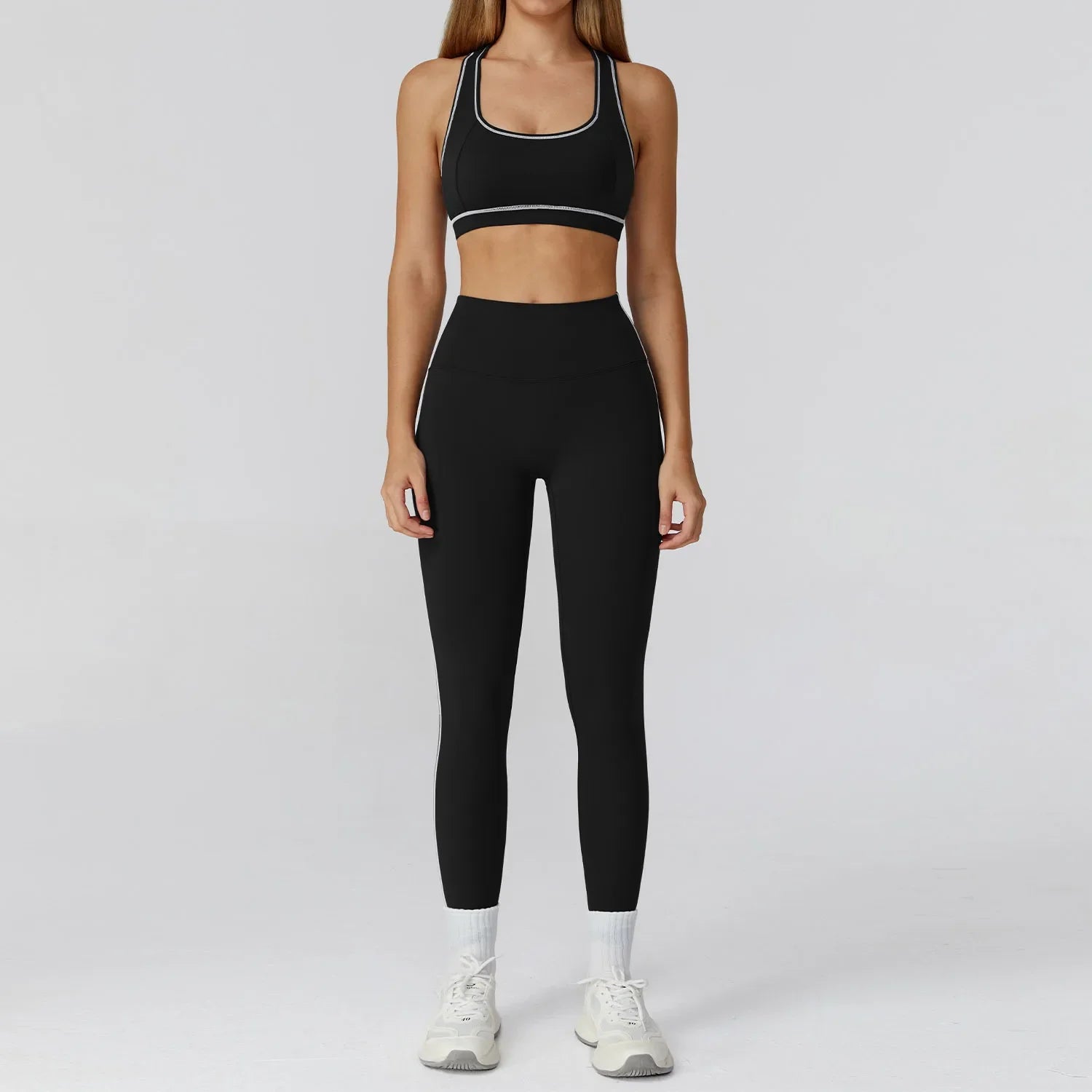 Conjunto Top Regata Push Up e Calça Legging Modern Molly