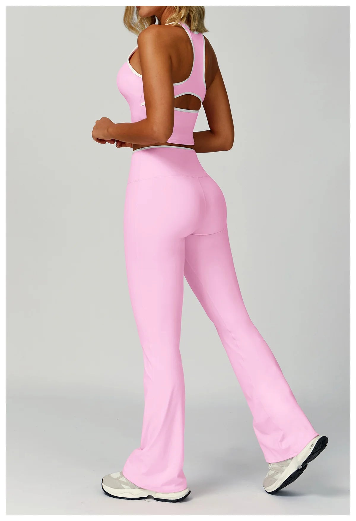 Conjunto Top Cropped Push Up Modelador e Calça Flare Modern Volution