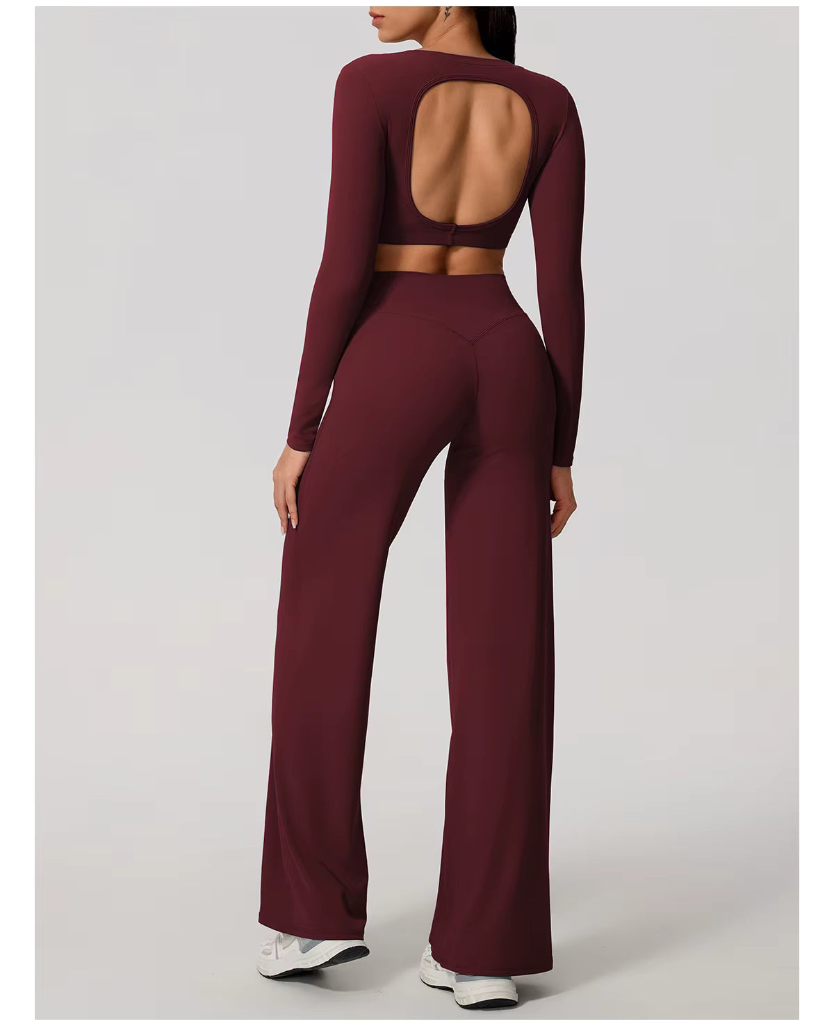 Conjunto Cropped Manga Longa e Calça Confy Modern Active