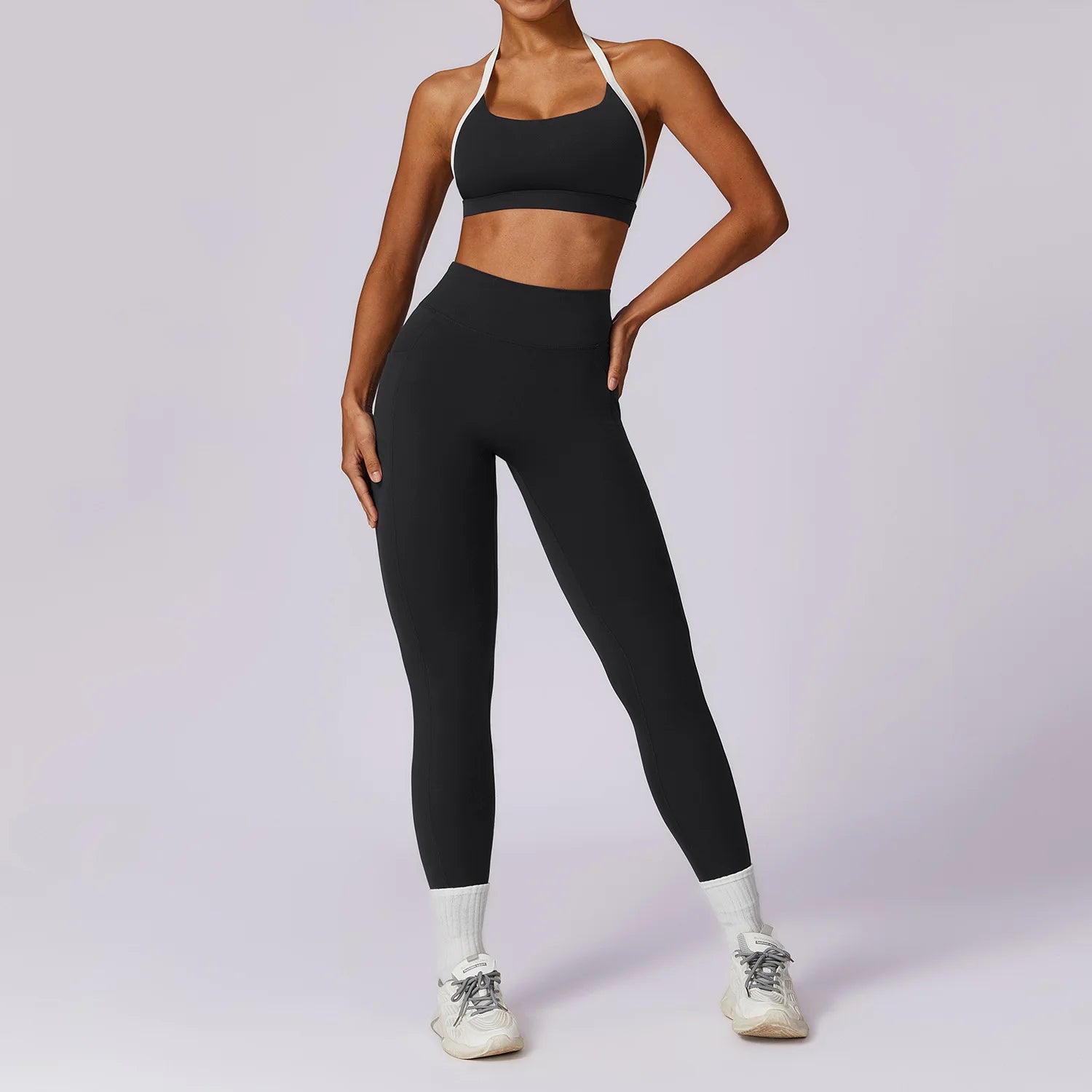 Conjunto Top Manga Longa com Legging Cós V Atrás Modern Shape