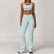 Conjunto Top Regata e Calça Flare Modern Flex